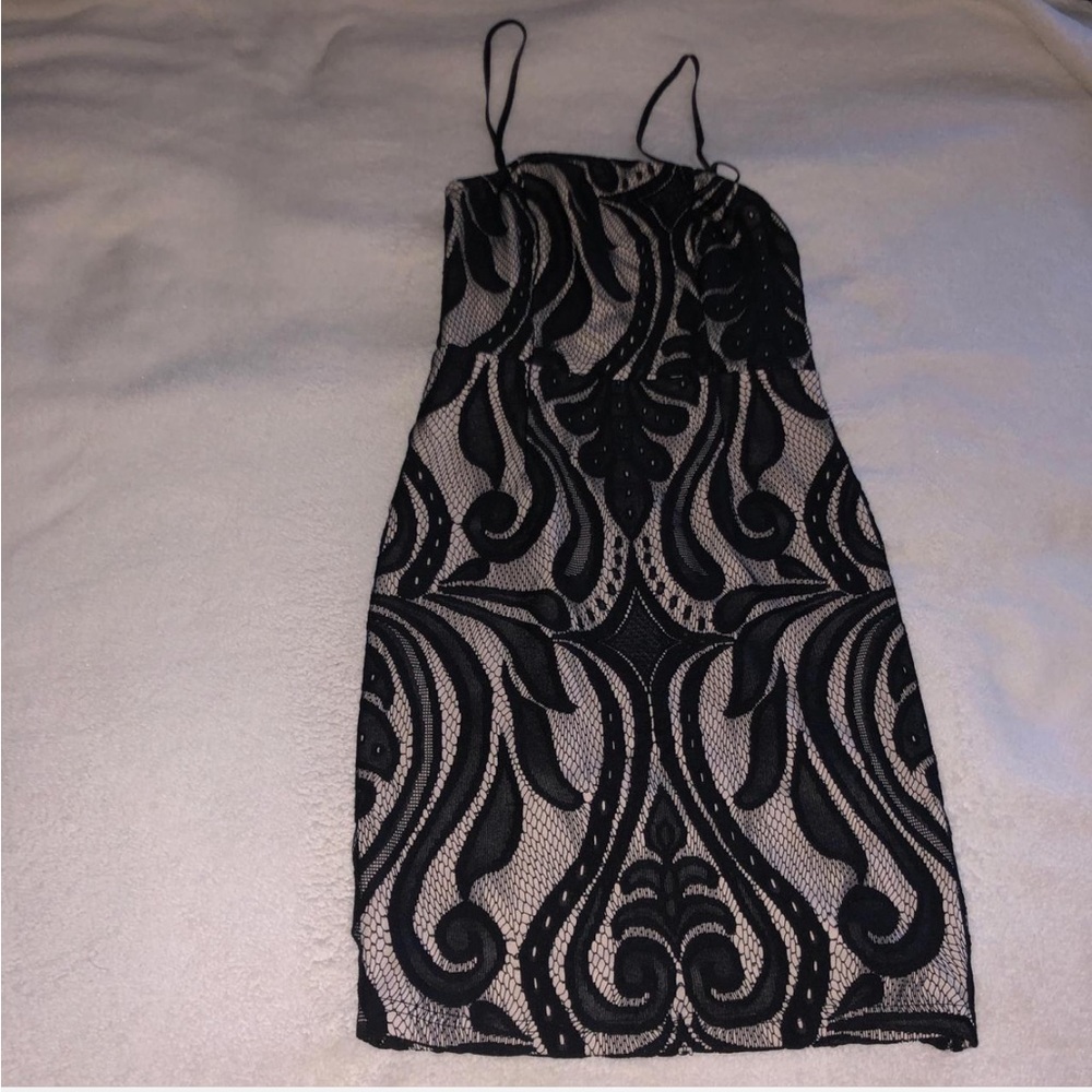 Black mini party dress